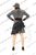 Lace Rufles Grey Gingham Midi Skirt