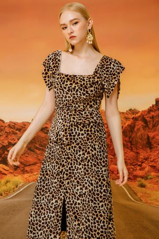 LEOPARD PRINT TENT DRESS