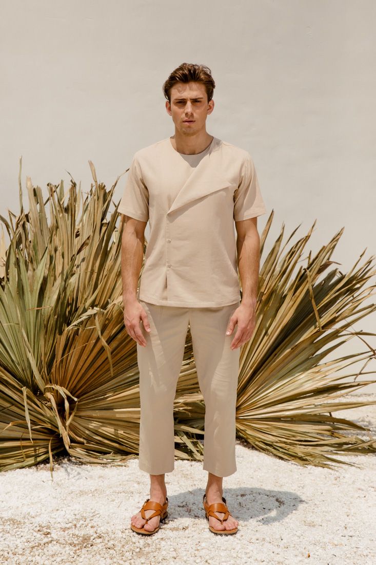 Beige Linen Pants