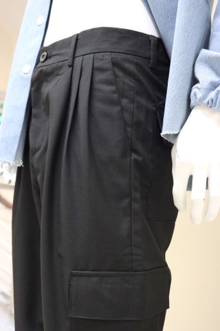 Black Pocket Pants