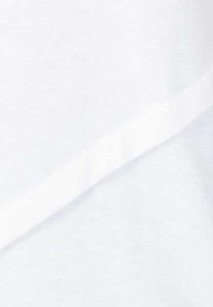 Áo thun Youki YP0018 màu trắng vạt chéo