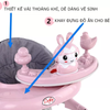 Xe tập đi cho bé - Xe tập đi có bàn ăn dặm, tay đẩy chắc chắn, kèm đồ chơi và nhạc cho bé - XTD616