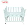 Giường cũi cho bé gỗ thông cao cấp màu trắng VINANOI - VNC107T