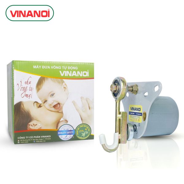 Võng xếp đưa tự động cho trẻ em và người lớn VINANOI (VN365-KVT-XL). Khung thép Lưới đại màu xanh lá