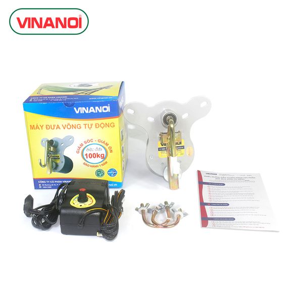 Võng xếp đưa tự động cho trẻ em và người lớn VINANOI (VN365N-KVT-XL). Khung thép Lưới đại màu xanh lá