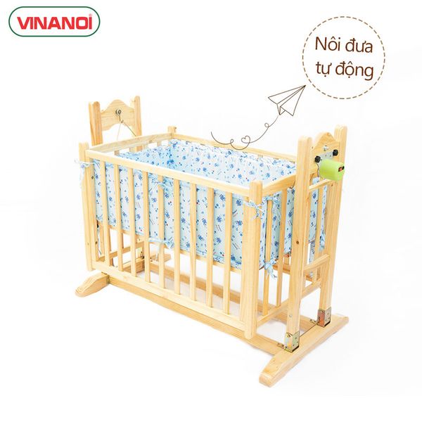 Nôi Em Bé 4in1 VINANOI - VNN301 Gỗ Thông Cao Cấp