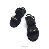  Sandals nữ da bò đế 1cm cao cấp 2212221176 