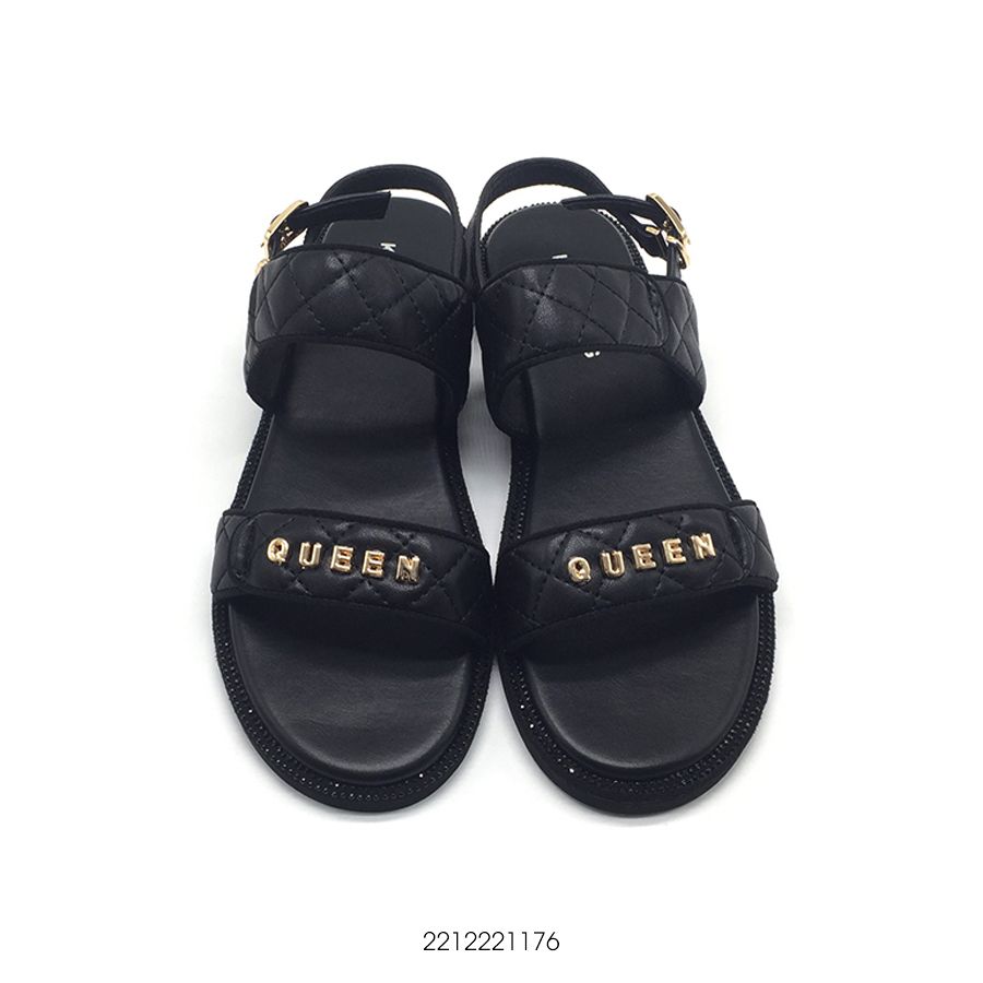  Sandals nữ da bò đế 1cm cao cấp 2212221176 