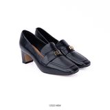  Giày loafer nữ da bò sần đế vuông Aokang 1232214004 