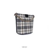  Túi Xách Nữ Dáng Bucket Mix Dạ Tweed Aokang 1238413641 