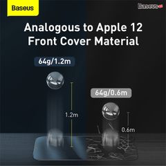 Kính cường lực dùng cho các dòng iPhone 12 Baseus 0.3mm Full-glass Super porcelain crystal Tempered Glass Film For iP 12 2020 (2 miếng/hộp)