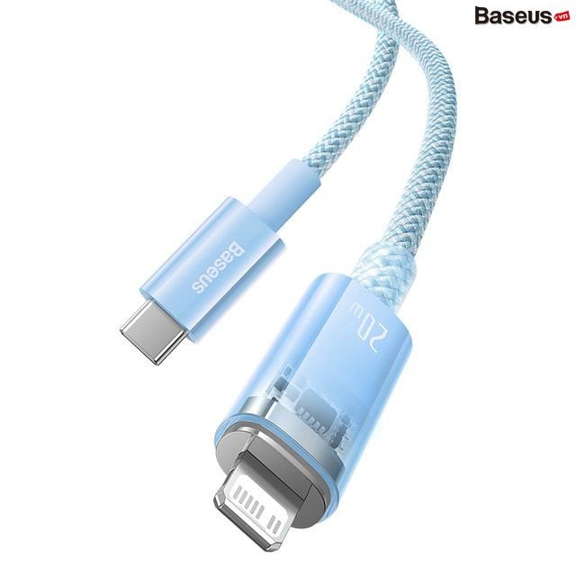 Cáp Sạc Nhanh Tự Ngắt Type C to Lightning Cho iPhone iPad Baseus Explorer Series 2 PD 20W (Smart Power-Off Fast Charging Cable with Smart Temperature Control)