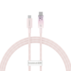 Cáp Sạc Nhanh Baseus Explorer Series 2 Fast Charging Cable Type-C to Type-C 100W Cho Macbook Laptop Điện Thoại (Smart Power-Off Fast Charging Cable with Smart Temperature Control)