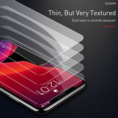 Kính cường lực siêu mỏng, 5 lớp chống trầy dùng cho iPhone 11 Series Baseus Shappire Coating Tempered Glass Film (0.15mm, Bộ 2 miếng, Full-glass)