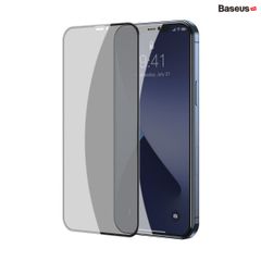 Kính cường lực full viền, chống bể mép dùng cho iPhone 12 Series Baseus 0.23mm Curved-screen Tempered Glass (02 Pcs/set, PET Soft Edge, Crack-resistant edges)