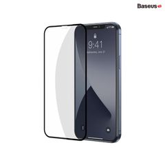 Kính cường lực 3D tràn viền dùng cho iPhone 12 Series Baseus full-Screen Curved Tempered Glass (Bộ 2 miếng, 0.3mm, Full Coverage Screen protector)