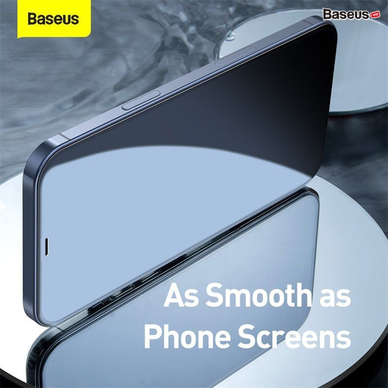 Kính cường lực 3D tràn viền dùng cho iPhone 12 Series Baseus full-Screen Curved Tempered Glass (Bộ 2 miếng, 0.3mm, Full Coverage Screen protector)