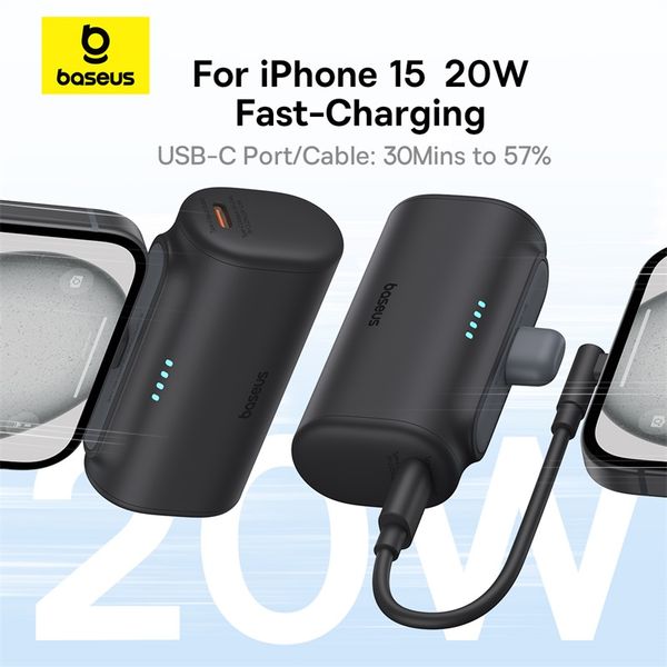 Pin Sạc Dự Phòng Mini Baseus Compact Fast Charging Power Bank Type-C Edition 5000mAh 20W