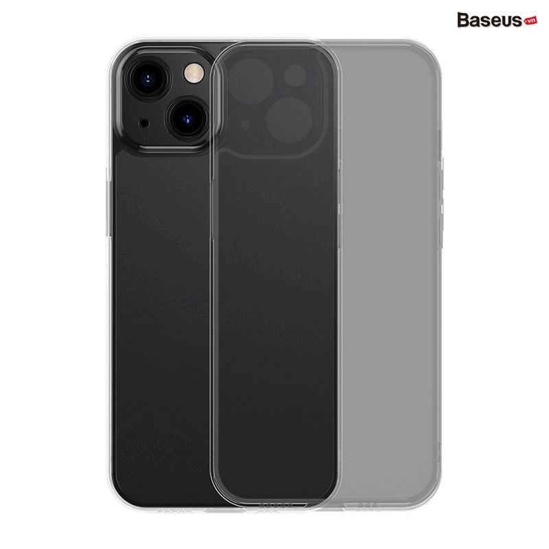 Ốp Lưng Cường Lực Nhám Viền Dẻo Chống Sốc Baseus Frosted Glass Protective Case dùng cho iPhone 13 Series (Full Coverage Tempered Glass Film + Cleaning kit)