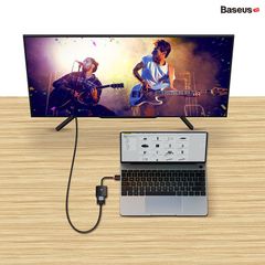 Hub Chuyển Đổi Kết Nối Baseus Lite Series Adapter HDMI to VGA