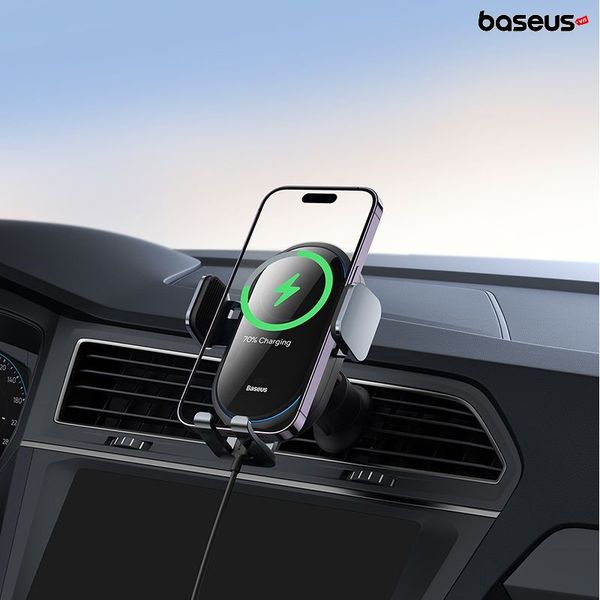 Giá Đỡ Điện Trên Ô Tô Baseus LightChaser Series Tự Động Đóng Mở Điện Thoại (Wireless Charging Electric Car Mount 15W)