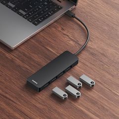 Hub Mở Rộng Kết Nối Baseus UltraJoy Series 4-Port HUB Lite USBA to USB3.0