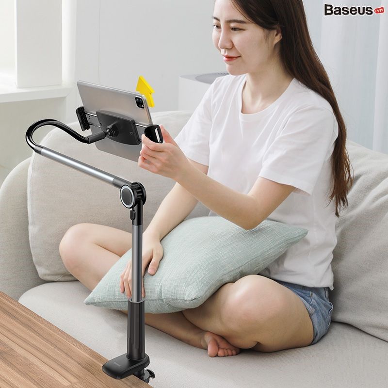 Bộ đế giữ điện thoại chân kẹp dùng cho IPad Baseus Otaku life rotary adjustment lazy holder Pro (Applicable for phone/iPad)