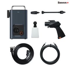 Máy Nén Rửa Xe Di Động Cao Cấp Baseus F0 Car Pressure Washer Nhỏ Gọn Tự Động (1000W 90Bar IPX5 220V 50Hz Automatic Cleaning Tool)