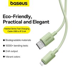 Cáp Sạc Nhanh Cho iPhone Baseus Habitat Series USB to Lightning 2.4A (Fast Charge & Data Cable)