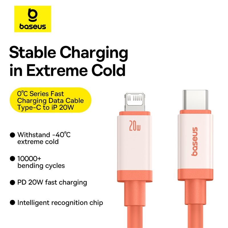 Cáp Sạc Nhanh Baseus 0℃ Series Fast Charging Data Cable Type-C to Lightning 20W
