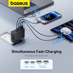 Củ Sạc Nhanh Baseus GaN5 Pro Fast Charger 2C+2U 100W