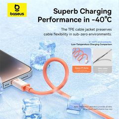 Cáp Sạc Nhanh Baseus 0℃ Series Fast Charging Data Cable USB to Lightning 2.4A