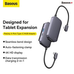 Hub Mở Rộng Đa Năng Baseus PadJoy Type-C HUB Adapter Dùng Cho iPad MacBook Laptop (Type C to HDMI, USB3.0, SD/TF PD & Data)