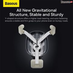 Bộ Đế Giữ Điện Thoại Khóa Tự Động Trên Ô Tô Baseus Stable Gravitational Car Mount