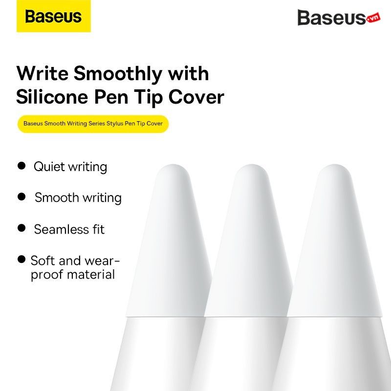 Ngòi Thay Thế Bảo Vệ Đầu Bút Đa Năng Baseus Smooth Writing Series Stylus Pen Tip Silicone Cover