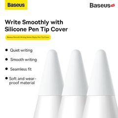 Ngòi Thay Thế Bảo Vệ Đầu Bút Đa Năng Baseus Smooth Writing Series Stylus Pen Tip Silicone Cover