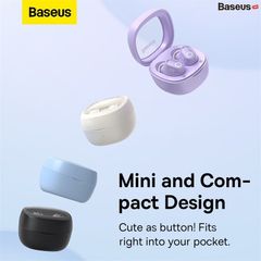 Tai Nghe Không Dây Baseus Bowie WM02 True Wireless Earphones (Bluetooth V5.3, 25h sử dụng, Kích thước nhỏ gọn, Thời Trang, APP Control)