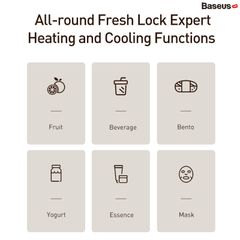 Tủ Lạnh Mini Baseus Zero Space Refrigerator (8L Winter heat preservation and Cooling in Summer 220V Làm Mát và Giữ Ấm)