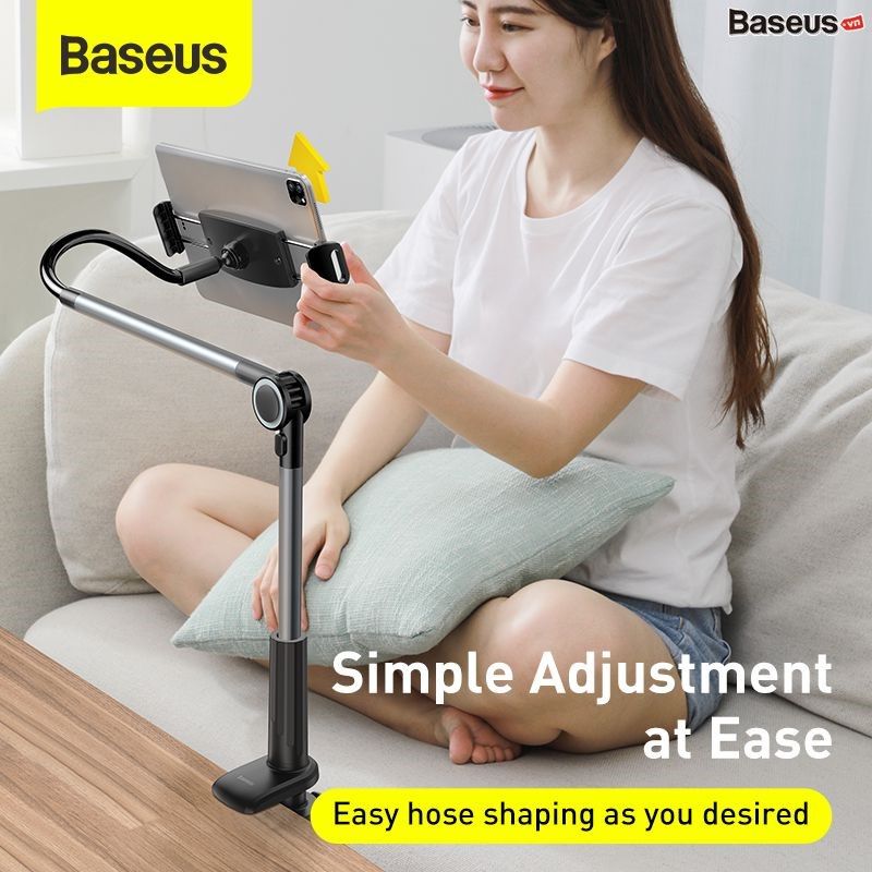 Bộ đế giữ điện thoại chân kẹp dùng cho IPad Baseus Otaku life rotary adjustment lazy holder Pro (Applicable for phone/iPad)