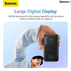 Pin Sạc Dự Phòng Baseus Comet Series Dual Cable Digital Display Cho iPhone, Type-C (10000mAh/ 20000mAh, 22.5W, Built-in Dual-Cable Fast Charge Power Bank)