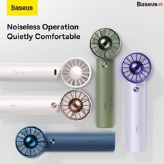 Quạt Mini Cầm Tay Baseus Flyer Turbine Handheld Fan 2000mAh (Tích hợp cáp sạc Lightning cho iPhone）