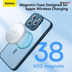Ốp Lưng Nhựa Cứng Viền Dẻo Sử Dụng Magsafe Baseus Frame Series Magnetic Case Cho iPhone 14 series