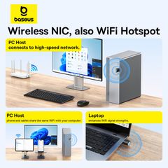 USB Wifi tốc độ cao Baseus FastJoy Series WiFi Adapter (Ăngten Trong)