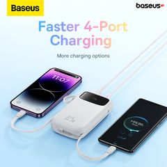 Pin Dự Phòng Sạc Nhanh Baseus Qpow2 Dual-Cable Digital Display Fast Charge Power Bank 22.5W