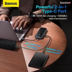 Hub Mở Rộng Kết Nối Đa Năng Baseus AcmeJoy HUB Docking Station Cho Macbook Laptop iPad Điện Thoại (HDMI 4K RJ45 USB3.0 SD/TF PD/Data Jack 3.5)