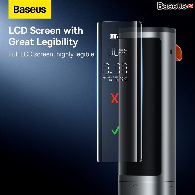 Máy đo nồng độ cồn tự động Baseus SafeJourney Pro Series Breathalyzer (màn hình LED USB )