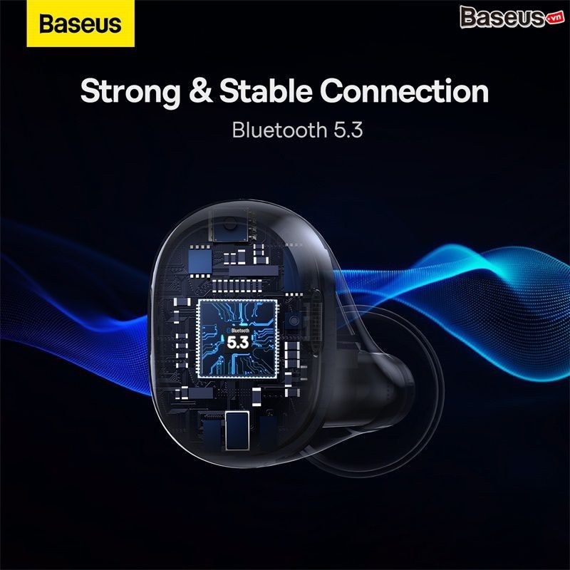 Tai Nghe Không Dây Baseus Bowie WM03 True Wireless Earphones (Bluetooth 5.3, Pin 38h, Super Fast charge, No-delay, APP Control)