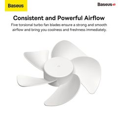 Quạt Mini Pin Sạc Để Bàn Baseus Serenity Desktop Fan Pro 2000 mAh (Pin sạc 2000mAh, 3 Mức gió, Siêu êm)