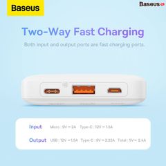 Pin Sạc Dự Phòng Baseus Airpow Fast Charge Power Bank (10000mAh/30000mAH, 20W, PD/QC/FCP Multi Quick charge Support)