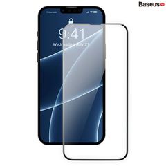 Kính cường lực Baseus 0.23mm curved-screen tempered glass screen protector with crack-resistant edges For iP 13 2021(2pcs/pack+Pasting Artifact)